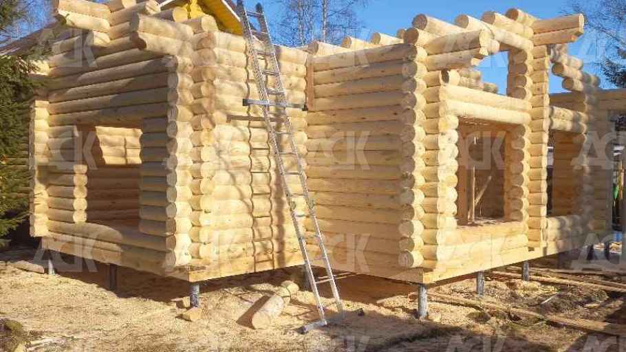 фото к Пристройка к дому бревно 220мм Талдомский р-н СНТ «Агросад»  #6