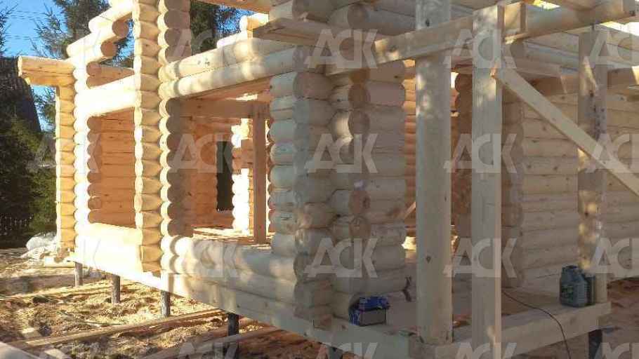 фото к Пристройка к дому бревно 220мм Талдомский р-н СНТ «Агросад»  #7