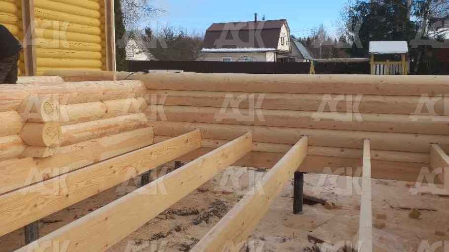 фото к Пристройка к дому бревно 220мм Талдомский р-н СНТ «Агросад»  #3