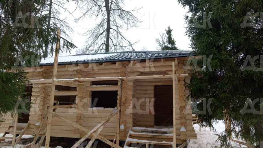 фото к Баня из бревна 240мм Истринский р-н КП Лесогорье #3