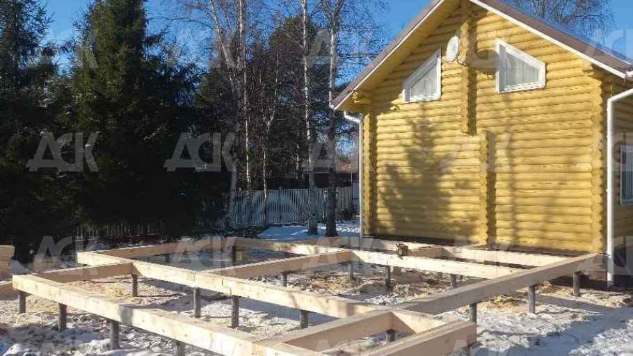 фото к Пристройка к дому бревно 220мм Талдомский р-н СНТ «Агросад»  #2