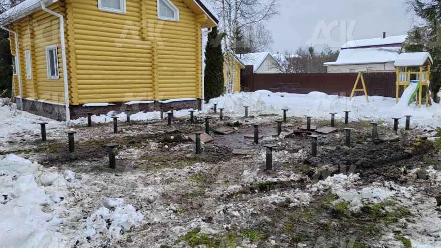 фото к Пристройка к дому бревно 220мм Талдомский р-н СНТ «Агросад»  #1