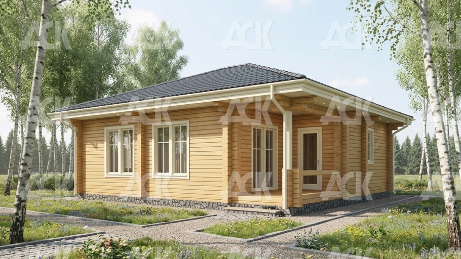 Дом из бруса 80.16