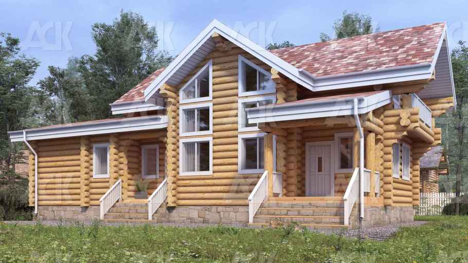 Дом-баня из бревна 143.54
