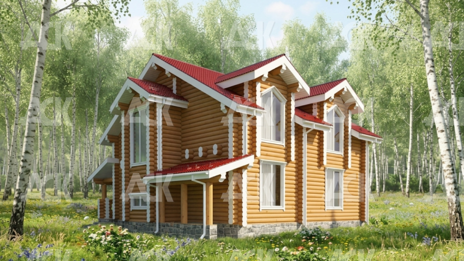 Дом 12,6 на 13,2 "Дуплекс"