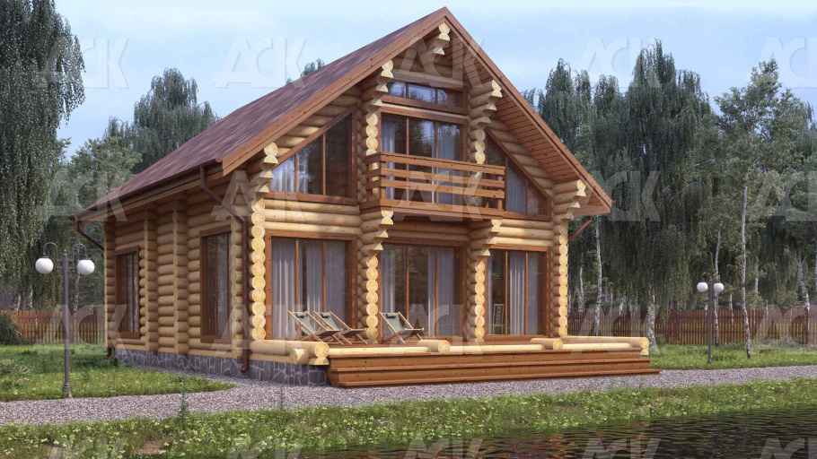 Дом из бревна 164.85