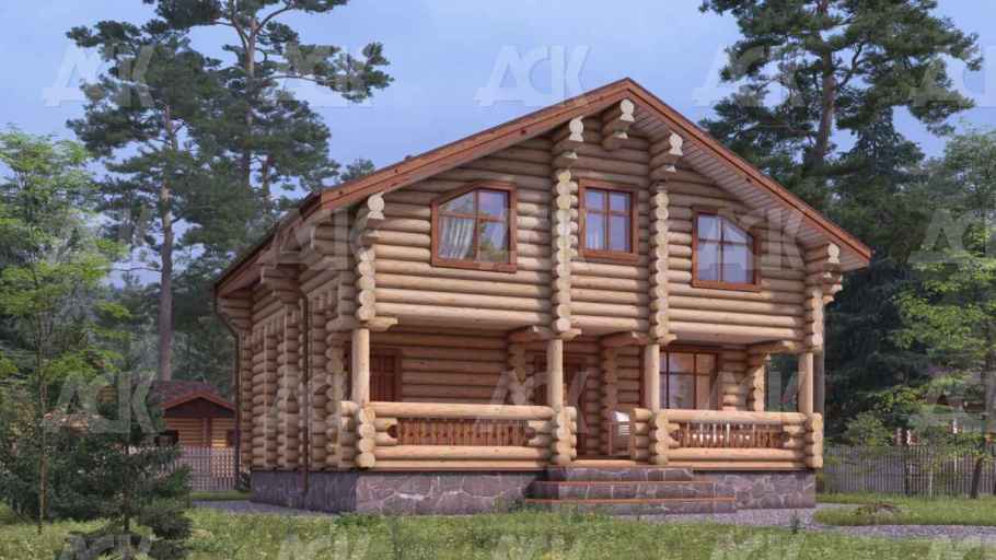 Дом из бревна 155.54