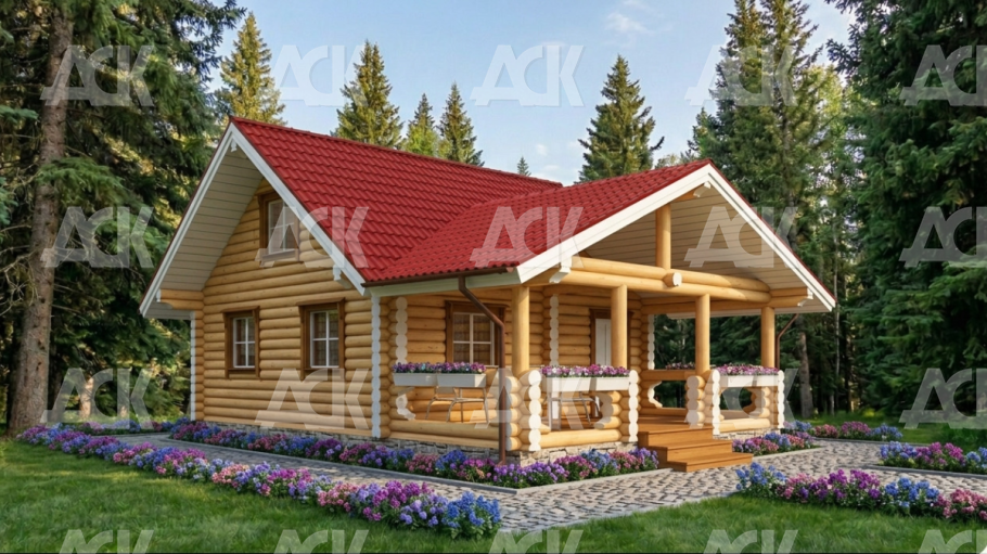 Баня 5,5 на 8,2 "Вяда"