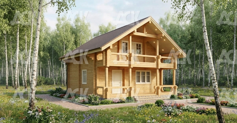 Дом из бруса 130.92