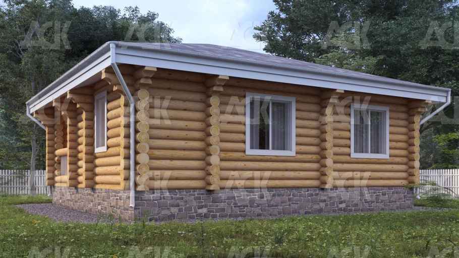 Дом из бревна 80.16 фото #2