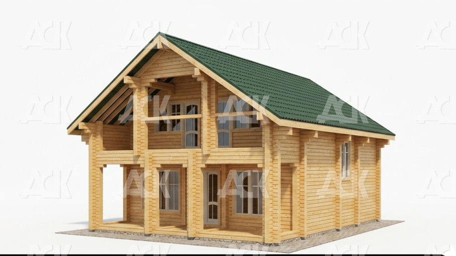 Дом из бруса 145.97 фото #2