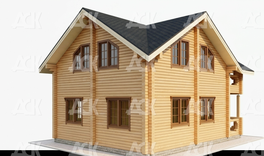 Дом из бруса камерной сушки 118.35 фото #3