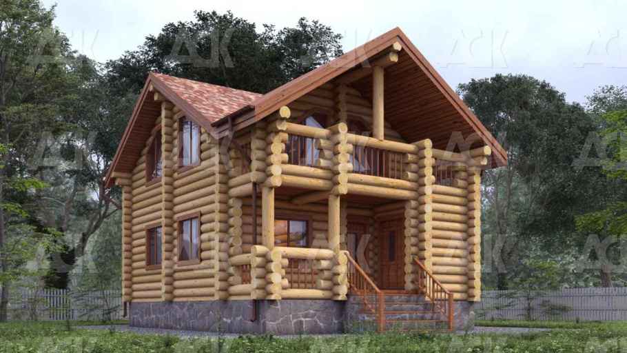 Дом из бревна 118.35