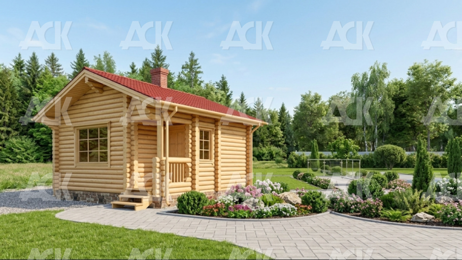 Баня 5,4 на 5,4 "Ижорка"