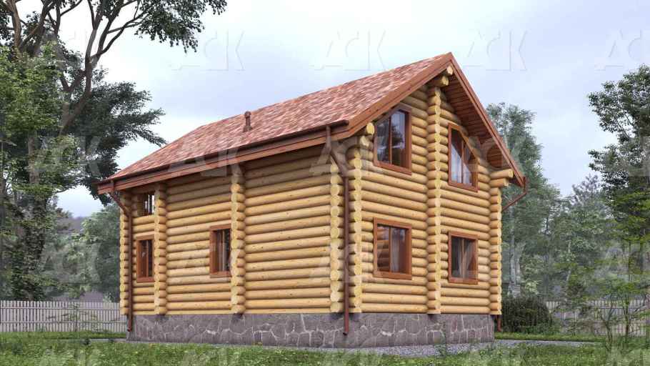 Дом из бревна 118.35 фото #4