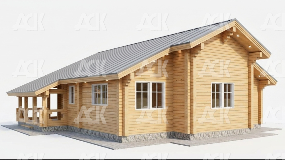 Дом из бруса камерной сушки 123.3 фото #2