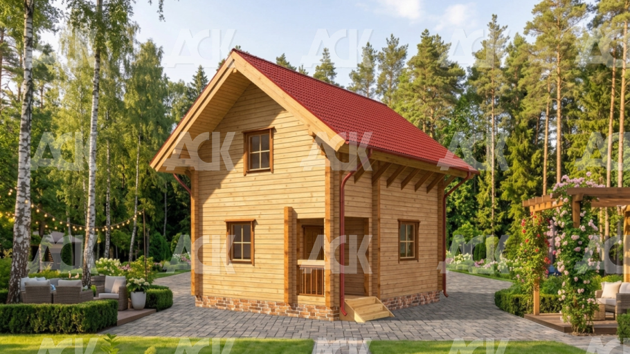 Баня 6,5 на 5,5 "Холынья"