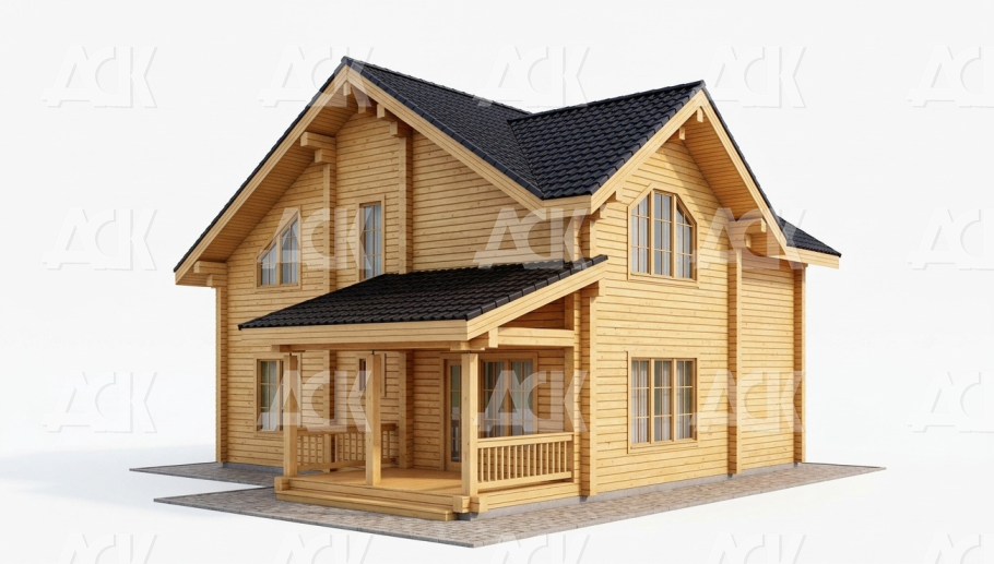 Дом из бруса 168.68 фото #4