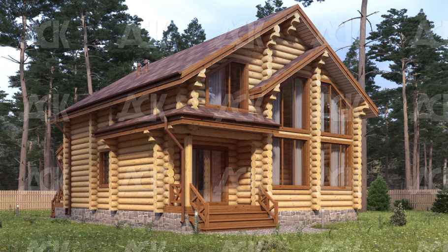 Дом из бревна 170.75 фото #2