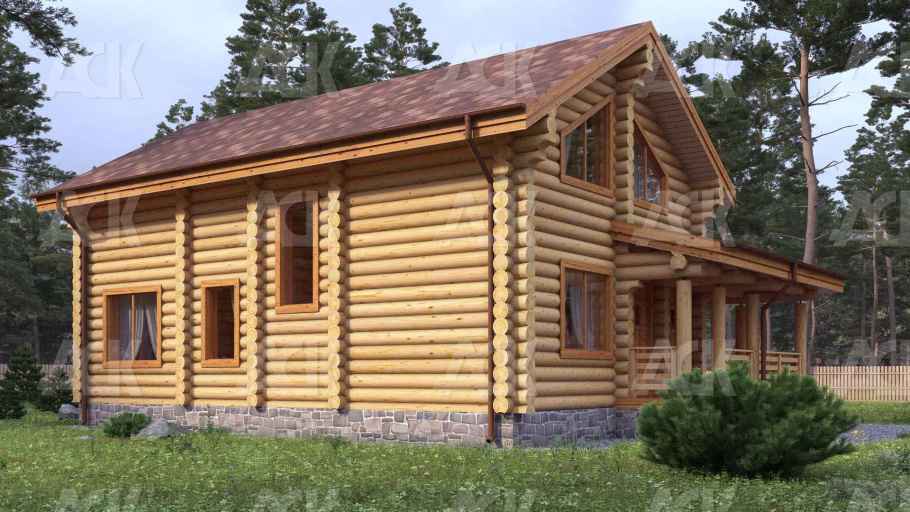 Дом из бревна 192.37 фото #2