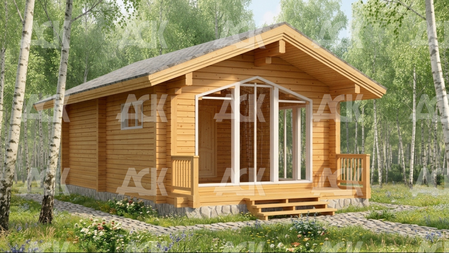 Баня из бруса 32.38