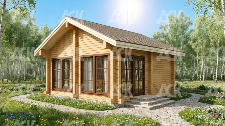 Баня из бруса 34.93