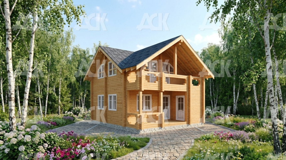 Дом из бруса 118.35
