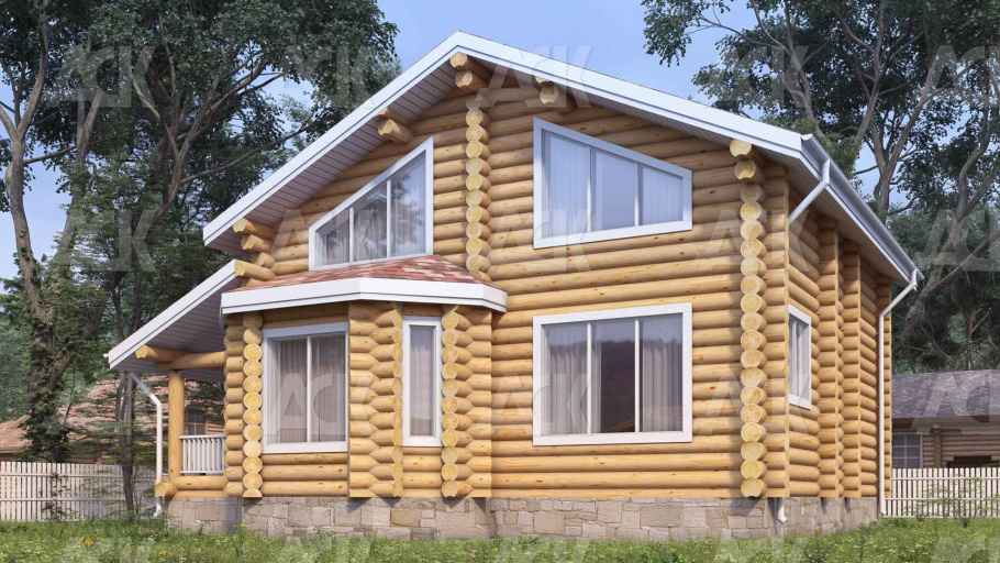 Дом из бревна 168.18 фото #3