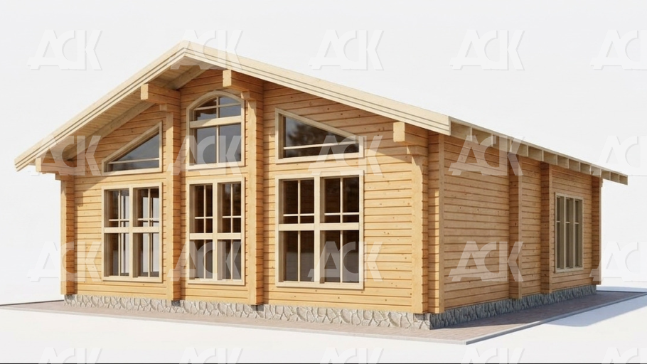 Дом из бруса 92.99 фото #1