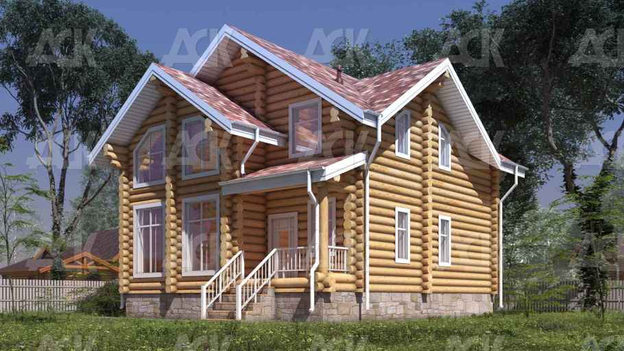 Дом из бревна 168.68