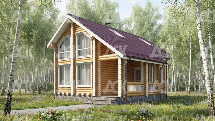 Дом-баня 11,9 на 9,1 "Липецк"