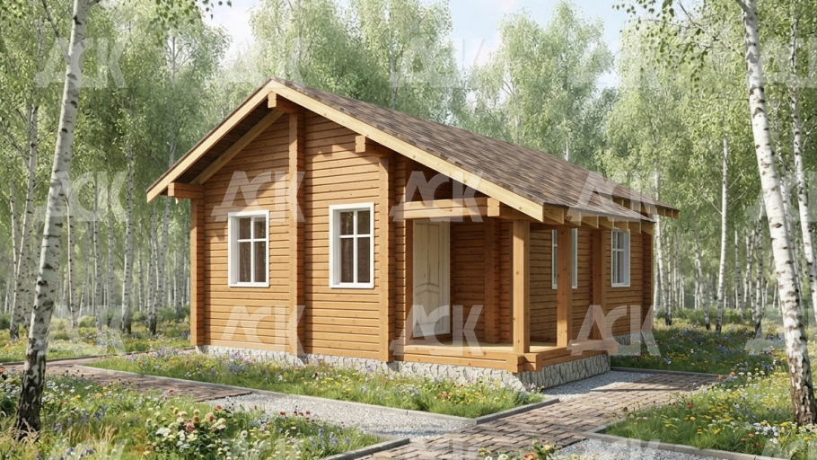 Дом из бруса 54.9