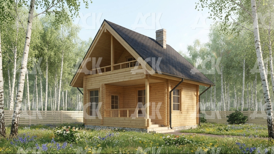 Дом 6,0 на 6,0 "Бурбанк"