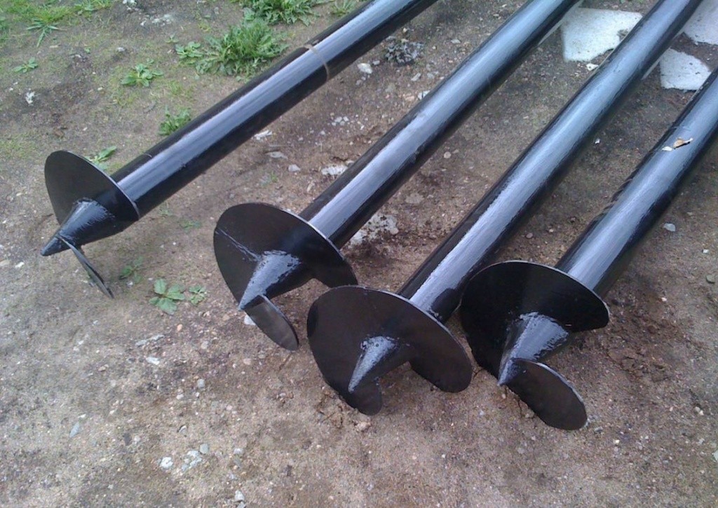 Винтовые сваи, внешний вид