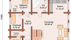 Дом 11,9 на 13,0 "Варшава" фото #0